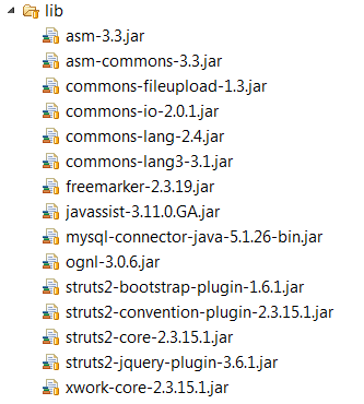 Struts Library Layout